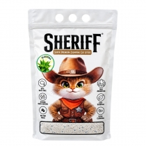 Котешка тоалетна бентонит Шериф / Sheriff 5 литра с аромат на алое вера
