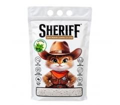 Котешка тоалетна бентонит Шериф / Sheriff 5 литра с аромат на алое вера