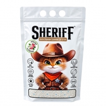 Котешка тоалетна бентонит Шериф / Sheriff 5 литра с аромат на пролетни цветя