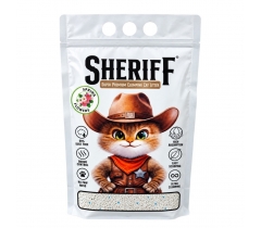 Котешка тоалетна бентонит Шериф / Sheriff 5 литра с аромат на пролетни цветя