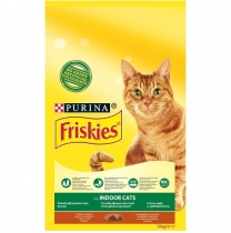 Храна за котки Фрискис Индор / Friskies Indoor 10 килограма с вкус на пилешко месо и зеленчуци