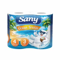 Тоалетна хартия Сани / Sany Ocean ароматизирана, 3-пласта, 300 грама х 36 броя в стек / цена за стек /