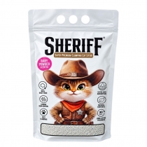 Котешка тоалетна бентонит Шериф / Sheriff 5 литра с аромат на бебешка пудра
