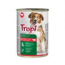 Храна за кучета Тропи / Tropi консерва 415 грама с вкус на говеждо месо