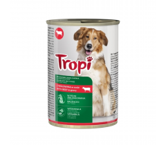 Храна за кучета Тропи / Tropi консерва 415 грама с вкус на говеждо месо