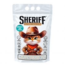 Котешка тоалетна бентонит Шериф / Sheriff 5 литра с аромат на марсилски сапун