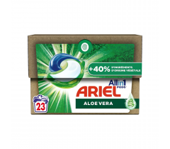 Капсули за пране Ариел / Ariel х 23 броя за бели и цветни дрехи с аромат на алое вера