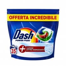 Капсули за пране Даш / Dash Extra х 35 броя за бели дрехи