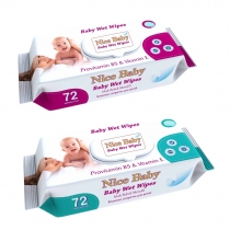 Мокри кърпи Nice Baby х 72 броя с капак
