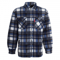 Мъжка риза / яке полар с каракул - размери XL, 2XL, 3XL, 4XL, 5XL