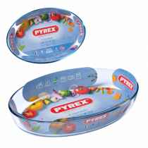 Огнеупорна стъклена тава овал Pyrex - 40 х 27 х 7 сантиметра, 4 литра