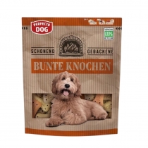 Лакомство за кучета Перфекто Дог / Perfecto Dog - Бисквити цветни кокалчета 400 грама