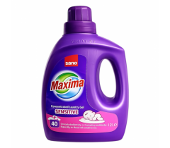 Течен концентриран гел за пране Сано Максима / Sano Maxima Sensitive, 2 литра, 40 дози