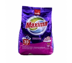 Концентриран прах за пране Сано Максима / Sano Maxima Sensitive 1.250 килограма, 35 дози