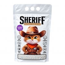 Котешка тоалетна бентонит Шериф / Sheriff 5 литра с аромат на лавандула