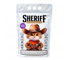 Котешка тоалетна бентонит Шериф / Sheriff 5 литра с аромат на лавандула
