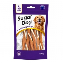 Лакомство за кучета Шугър Дог / Sugar Dog усукани пилешки ленти 100 грама