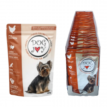 Пауч за куче Дог Джой / Dog Joy 100 грама с вкус на пилешко месо х 24 броя в кутия