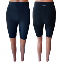 Дамски клин 3/4 черен с надпис отзад големи размери - XL, 2XL, 3XL, 4XL
