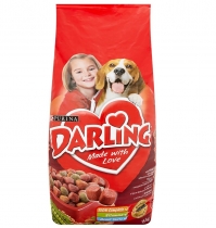 Храна за кучета Дарлинг / Darling 15 килограма с вкус на говеждо месо и зеленчуци