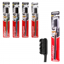 Четка за зъби Колгейт / Colgate черна - Charcoal Double Action Medium