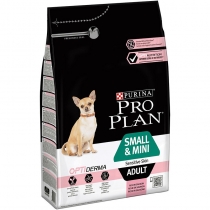 Храна за кучета Про План / Pro Plan Small & Mini Adult Optiderma 3 килограма с вкус на сьомга