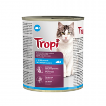 Храна за котки Тропи / Tropi консерва 830 грама с вкус на риба
