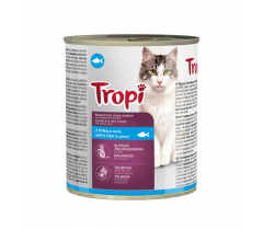 Храна за котки Тропи / Tropi консерва 830 грама с вкус на риба