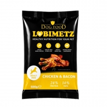 Храна за кучета Любимец 500 грама с вкус на пилешко месо и бекон