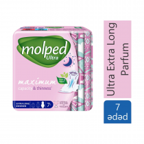 Дамски превръзки Молпед / Molped ултра нощни ароматизирани х 7 броя, розови