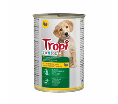 Храна за малки кучета Тропи / Tropi Junior консерва 415 грама с вкус на пилешко месо