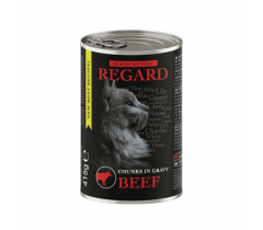 Храна за котки Регард / Regard консерва 415 грама с вкус на говеждо
