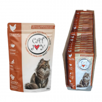 Пауч за котка Кет Джой / Cat Joy 85 грама с вкус на пилешко месо х 24 броя в кутия